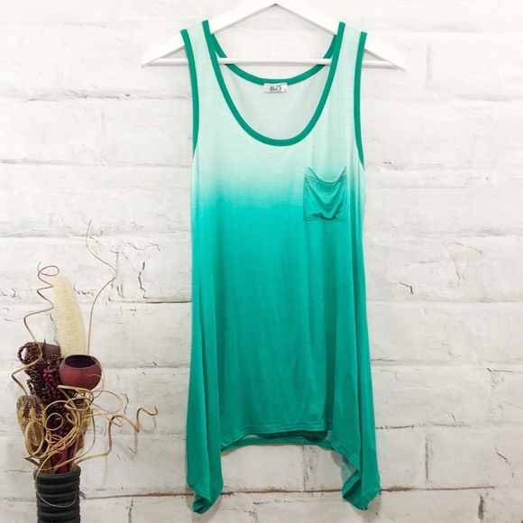 Green Ombre Tank - Picture 2 of 3